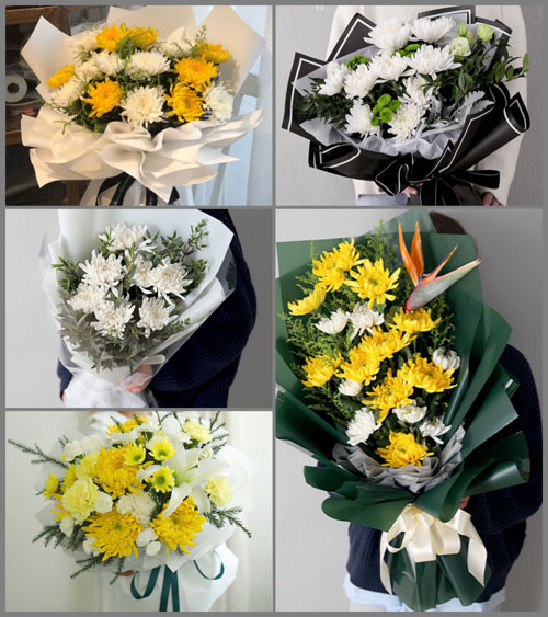 湖北恩施州来凤县百福司镇虎头落村白事花束代送